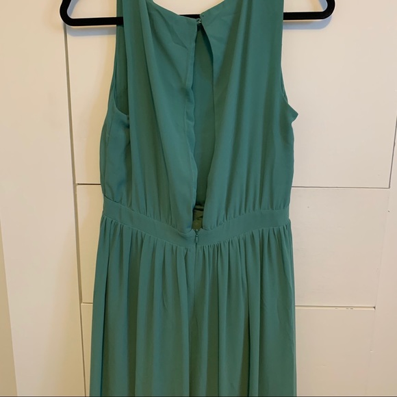 Teal Green High-Low Dress - Picture 3 of 7